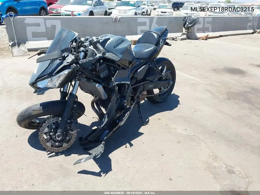 2024 Kawasaki Ex650 P VIN: ML5EXEP18RDAC3215 Lot: 45426638