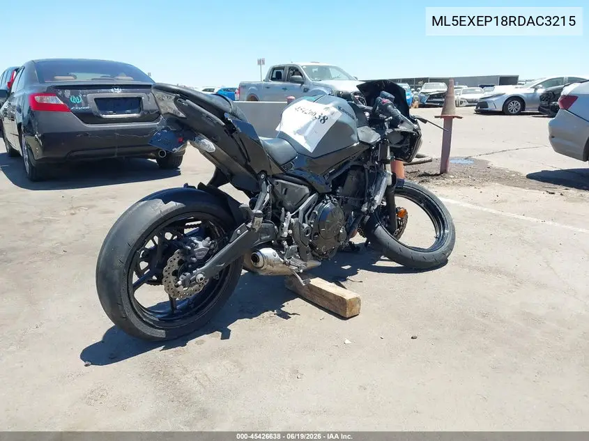 2024 Kawasaki Ex650 P VIN: ML5EXEP18RDAC3215 Lot: 45426638