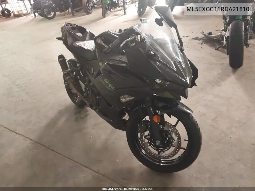 2024 Kawasaki Ex500 VIN: ML5EXGG11RDA21810 Lot: 45472776
