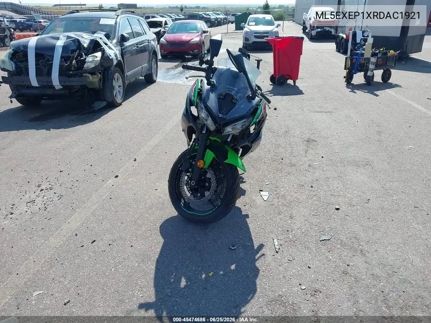2024 Kawasaki Ex650 P VIN: ML5EXEP1XRDAC1921 Lot: 45474686