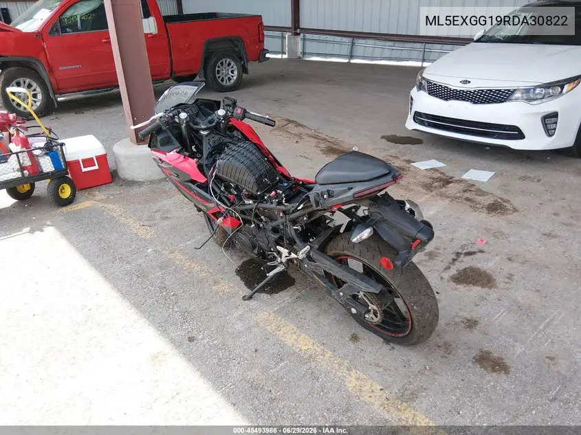 2024 Kawasaki Ex500 VIN: ML5EXGG19RDA30822 Lot: 45493986