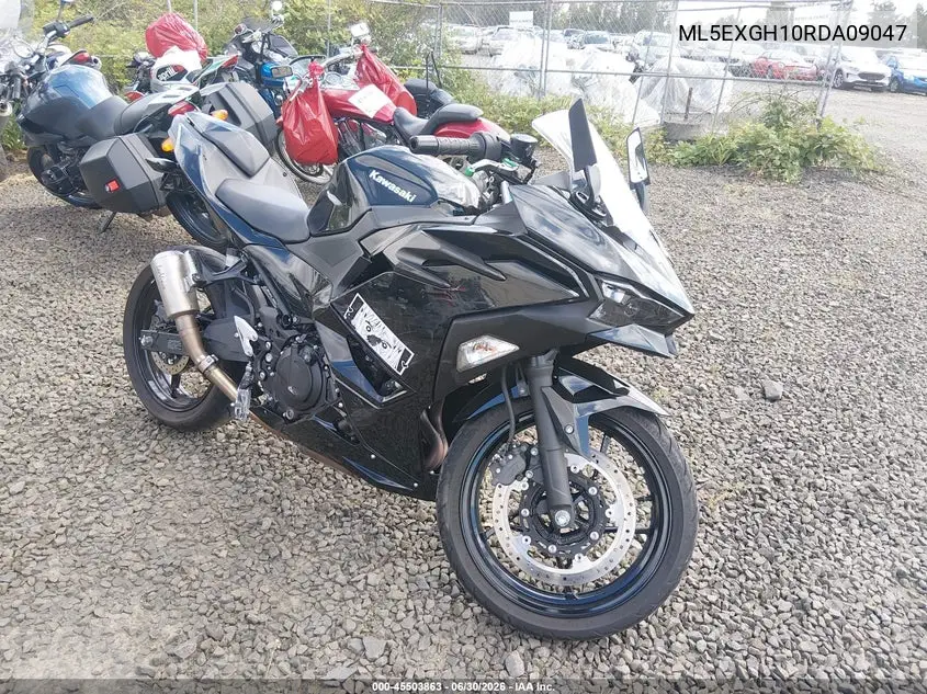 2024 Kawasaki Ex500 H VIN: ML5EXGH10RDA09047 Lot: 45503863