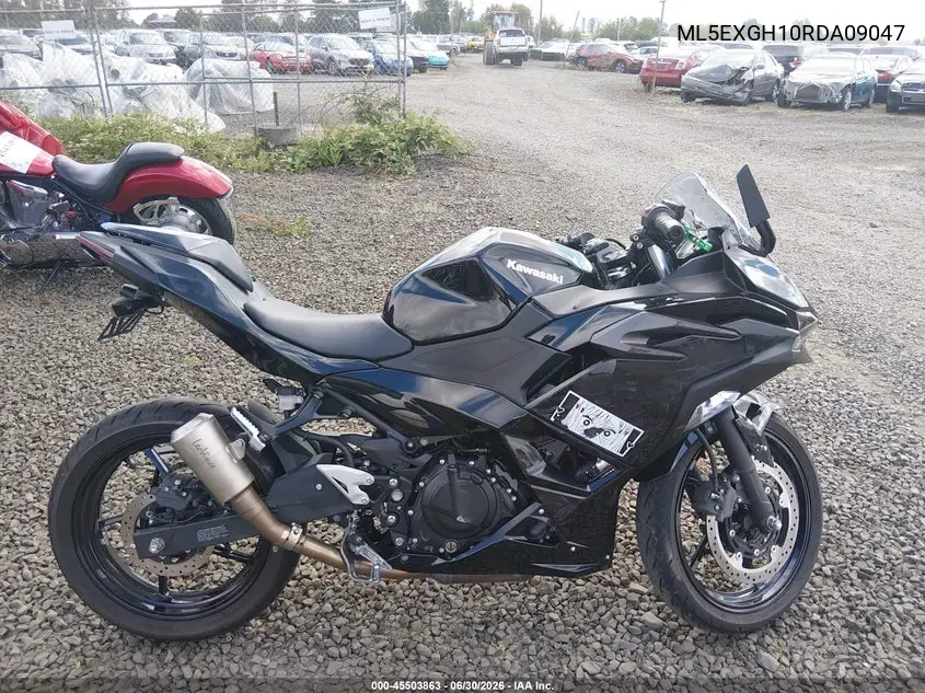 2024 Kawasaki Ex500 H VIN: ML5EXGH10RDA09047 Lot: 45503863
