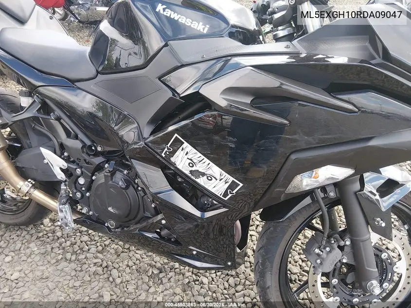 2024 Kawasaki Ex500 H VIN: ML5EXGH10RDA09047 Lot: 45503863
