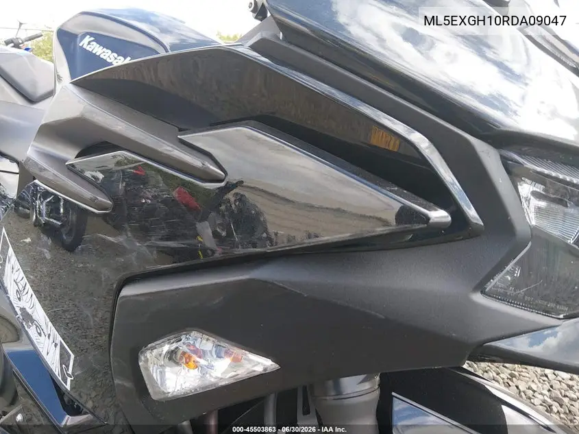 2024 Kawasaki Ex500 H VIN: ML5EXGH10RDA09047 Lot: 45503863