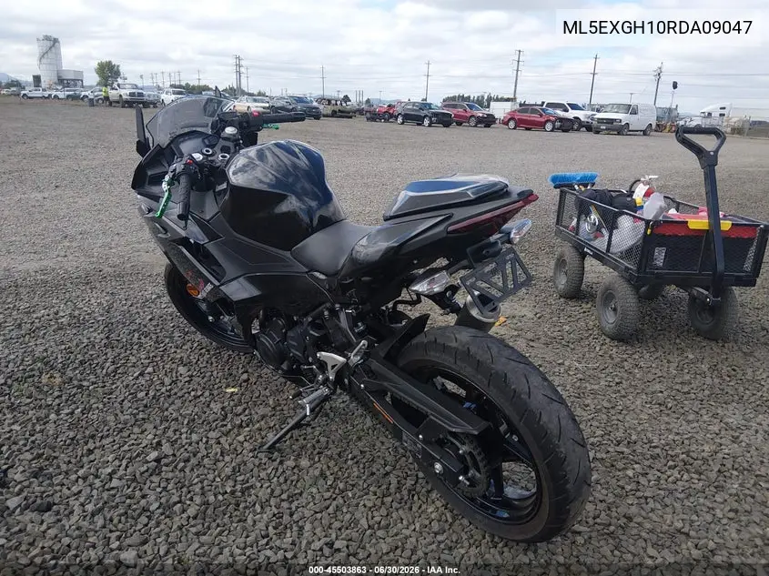 2024 Kawasaki Ex500 H VIN: ML5EXGH10RDA09047 Lot: 45503863
