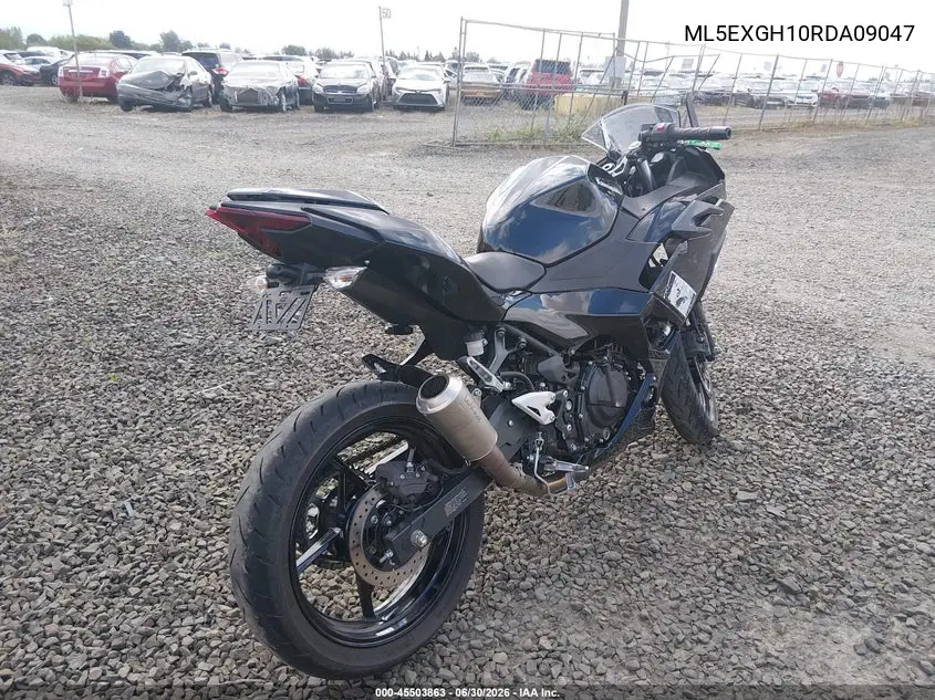 2024 Kawasaki Ex500 H VIN: ML5EXGH10RDA09047 Lot: 45503863