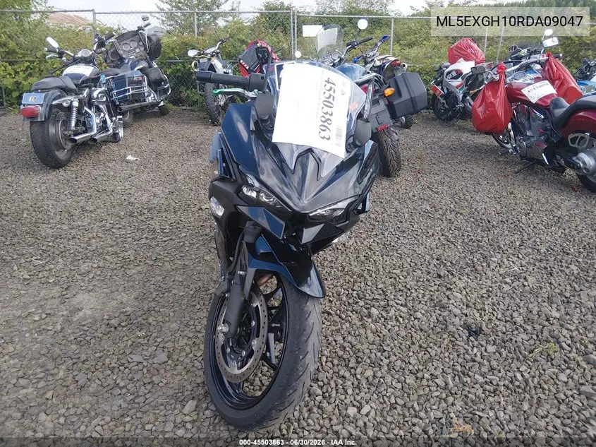 2024 Kawasaki Ex500 H VIN: ML5EXGH10RDA09047 Lot: 45503863