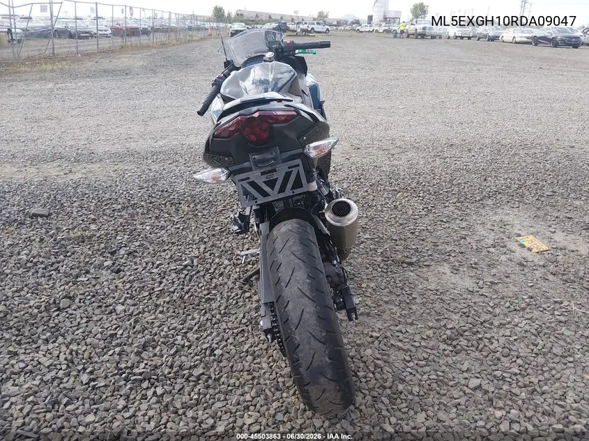 2024 Kawasaki Ex500 H VIN: ML5EXGH10RDA09047 Lot: 45503863