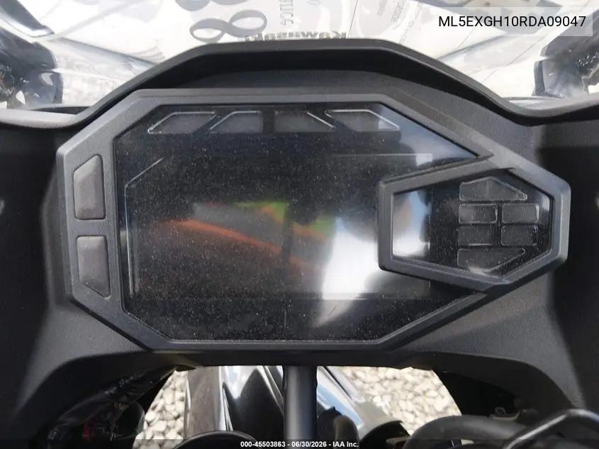 2024 Kawasaki Ex500 H VIN: ML5EXGH10RDA09047 Lot: 45503863