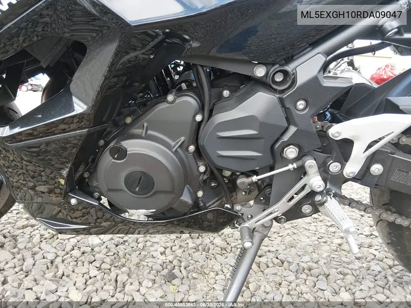 2024 Kawasaki Ex500 H VIN: ML5EXGH10RDA09047 Lot: 45503863