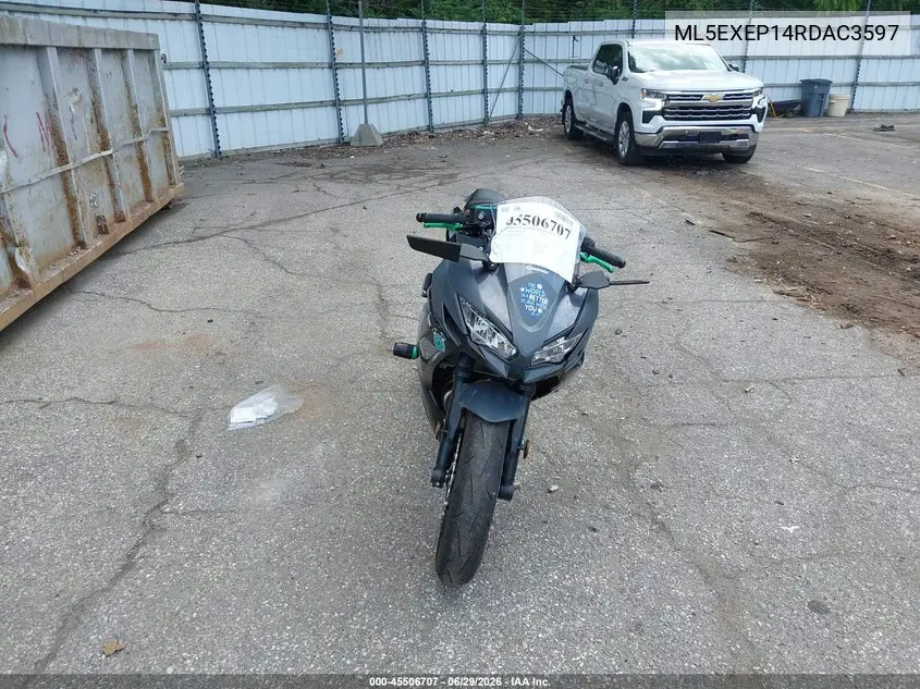 2024 Kawasaki Ex650 P VIN: ML5EXEP14RDAC3597 Lot: 45506707