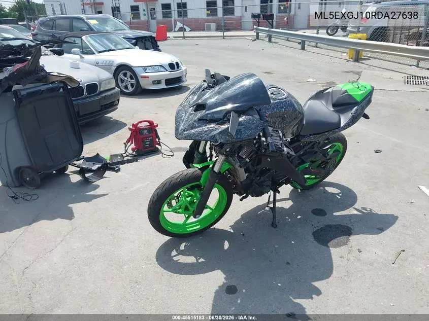2024 Kawasaki Ex500 A/B VIN: ML5EXGJ10RDA27638 Lot: 45515183