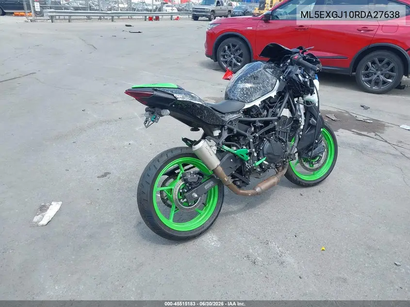 2024 Kawasaki Ex500 A/B VIN: ML5EXGJ10RDA27638 Lot: 45515183