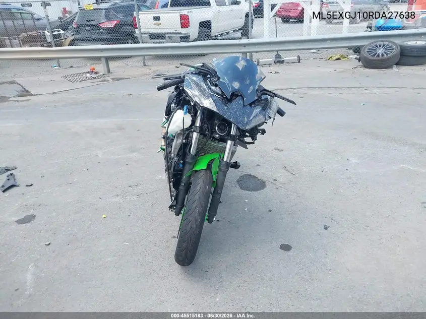 2024 Kawasaki Ex500 A/B VIN: ML5EXGJ10RDA27638 Lot: 45515183