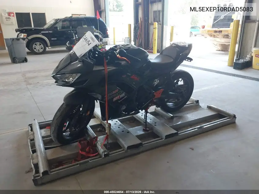 2024 Kawasaki Ex650 P VIN: ML5EXEP10RDAD5083 Lot: 45524654