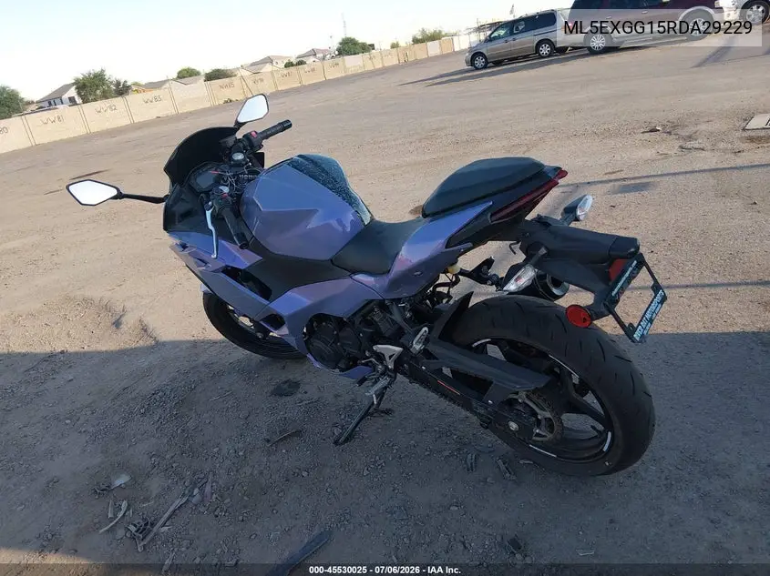 2024 Kawasaki Ex500 VIN: ML5EXGG15RDA29229 Lot: 45530025