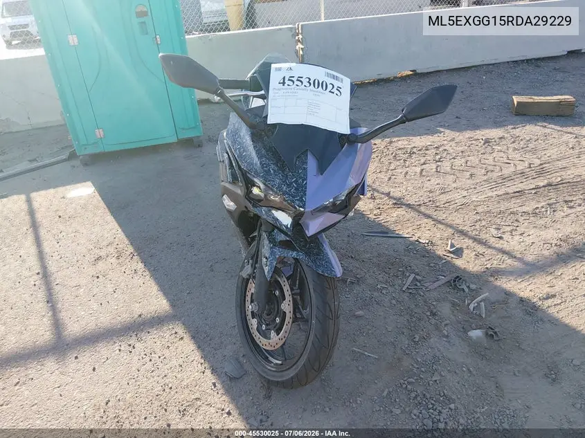 2024 Kawasaki Ex500 VIN: ML5EXGG15RDA29229 Lot: 45530025