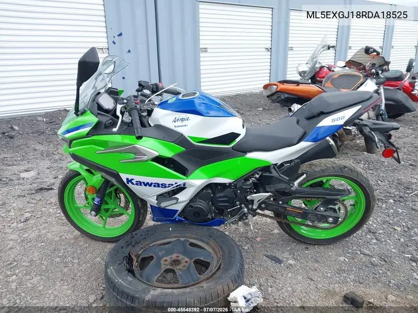 2024 Kawasaki Ex500 A/B VIN: ML5EXGJ18RDA18525 Lot: 45548392
