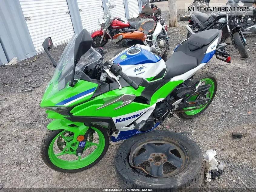 2024 Kawasaki Ex500 A/B VIN: ML5EXGJ18RDA18525 Lot: 45548392