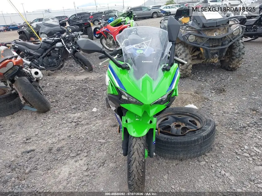 2024 Kawasaki Ex500 A/B VIN: ML5EXGJ18RDA18525 Lot: 45548392