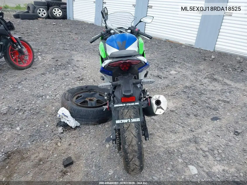 2024 Kawasaki Ex500 A/B VIN: ML5EXGJ18RDA18525 Lot: 45548392