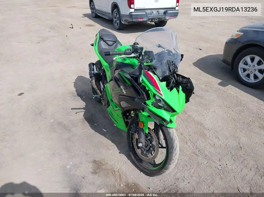 2024 Kawasaki Ex500 A/B VIN: ML5EXGJ19RDA13236 Lot: 45570003