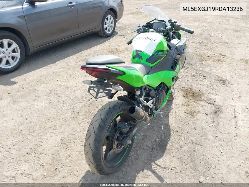 2024 Kawasaki Ex500 A/B VIN: ML5EXGJ19RDA13236 Lot: 45570003