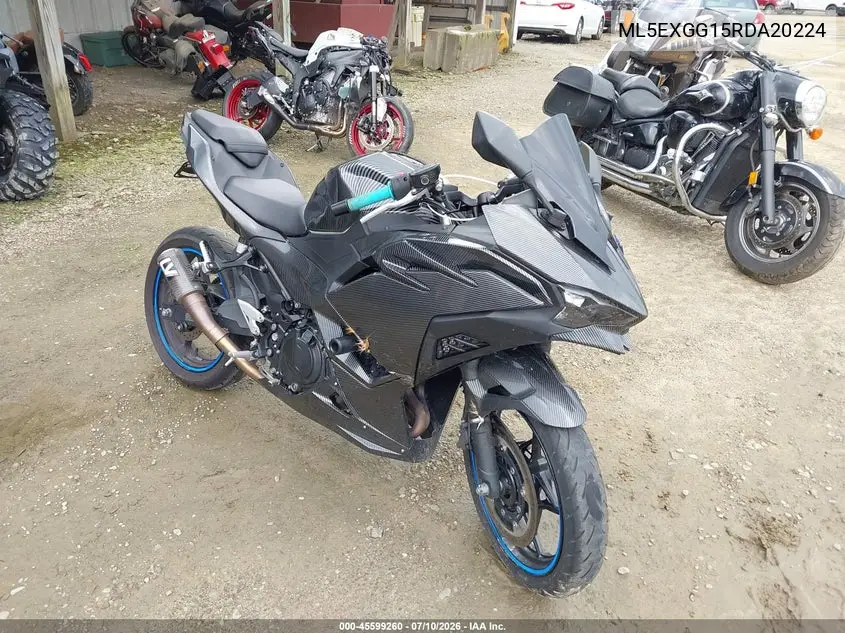 2024 Kawasaki Ex500 VIN: ML5EXGG15RDA20224 Lot: 45599260