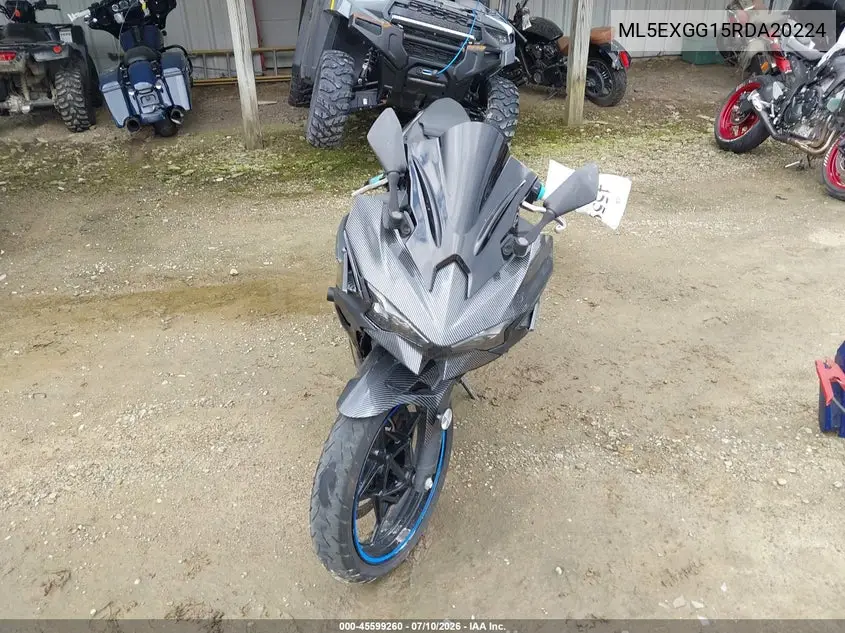 2024 Kawasaki Ex500 VIN: ML5EXGG15RDA20224 Lot: 45599260