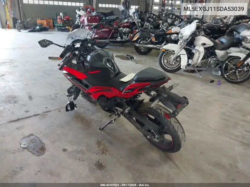 ML5EXGJ11SDA53039 2025 Kawasaki Ex500 A/B