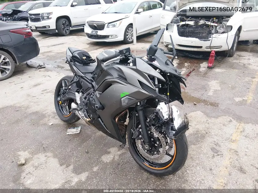 2025 Kawasaki Ex650 P VIN: ML5EXEP16SDAG2679 Lot: 45150458
