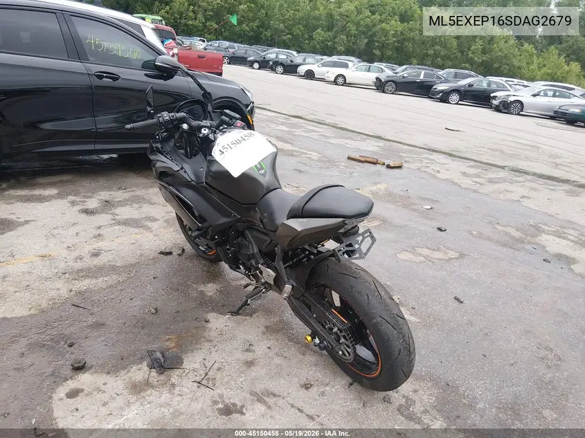 2025 Kawasaki Ex650 P VIN: ML5EXEP16SDAG2679 Lot: 45150458