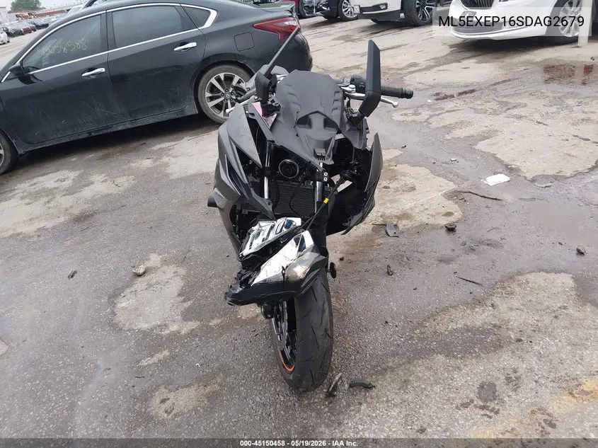 2025 Kawasaki Ex650 P VIN: ML5EXEP16SDAG2679 Lot: 45150458