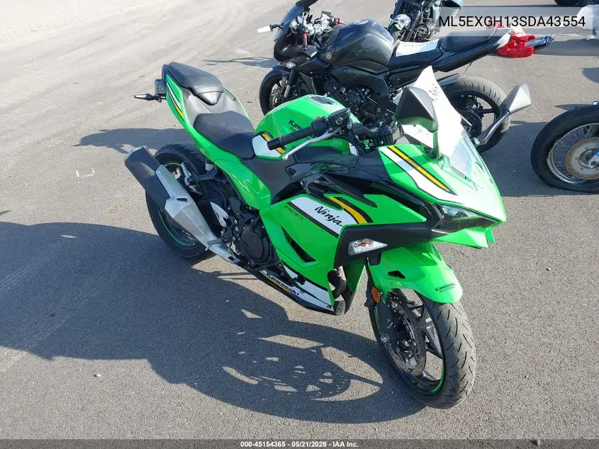 2025 Kawasaki Ex500 H VIN: ML5EXGH13SDA43554 Lot: 45154365