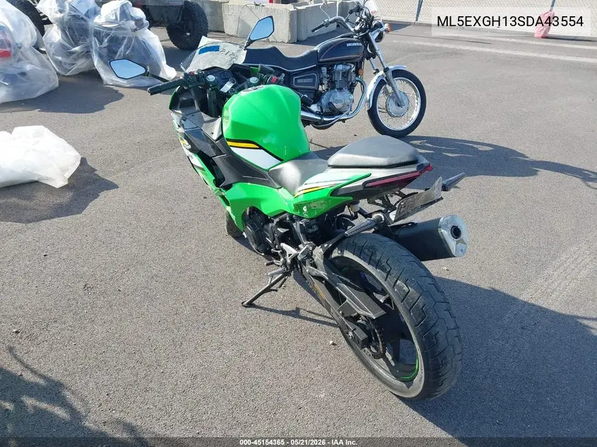 2025 Kawasaki Ex500 H VIN: ML5EXGH13SDA43554 Lot: 45154365