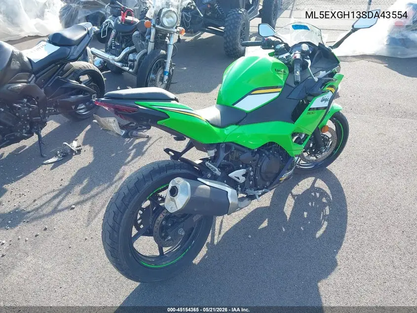 2025 Kawasaki Ex500 H VIN: ML5EXGH13SDA43554 Lot: 45154365