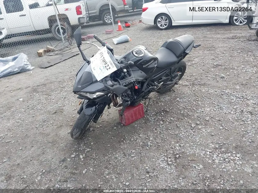 2025 Kawasaki Ex650 R VIN: ML5EXER13SDAG2264 Lot: 45170922