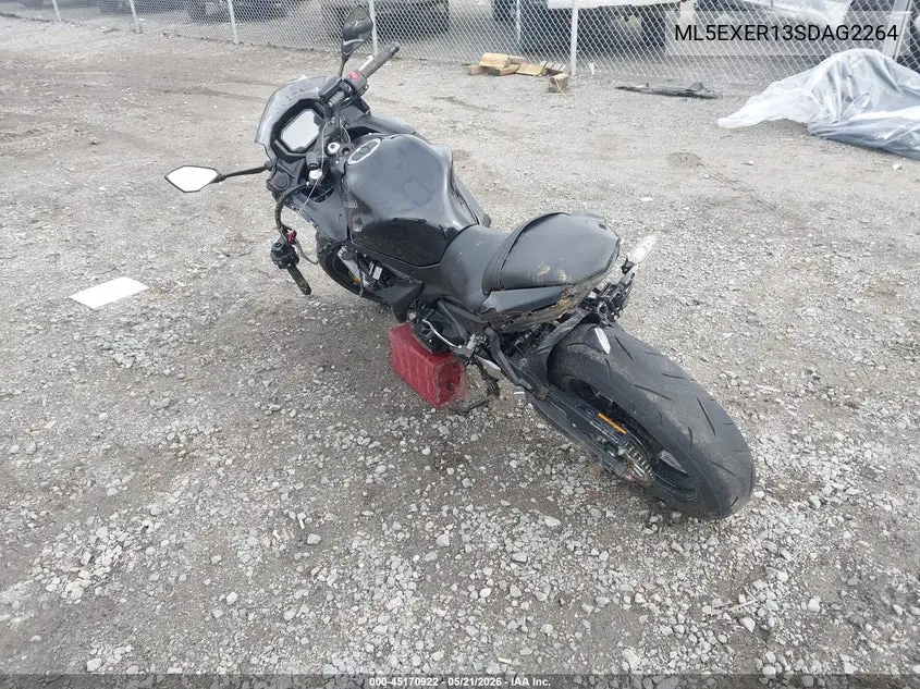 2025 Kawasaki Ex650 R VIN: ML5EXER13SDAG2264 Lot: 45170922