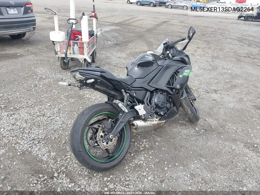 2025 Kawasaki Ex650 R VIN: ML5EXER13SDAG2264 Lot: 45170922