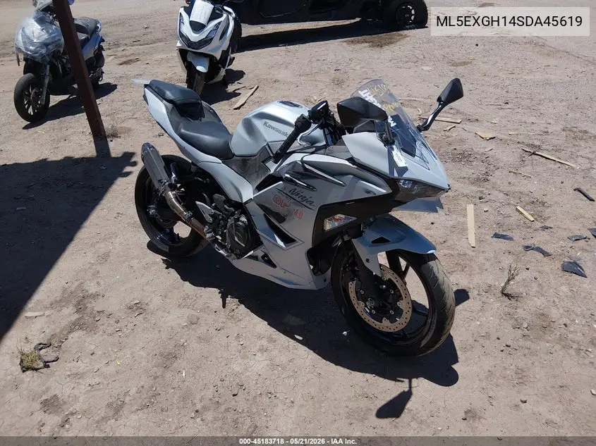 2025 Kawasaki Ex500 H VIN: ML5EXGH14SDA45619 Lot: 45183718