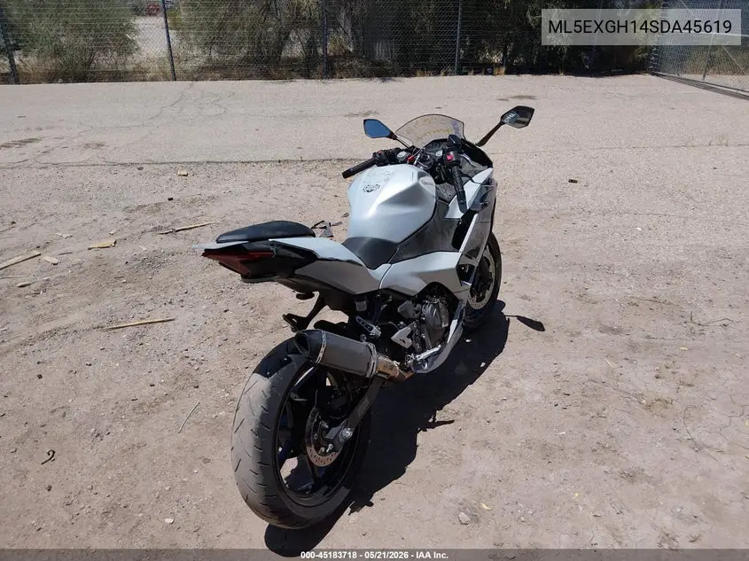 2025 Kawasaki Ex500 H VIN: ML5EXGH14SDA45619 Lot: 45183718