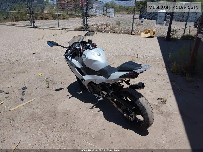 2025 Kawasaki Ex500 H VIN: ML5EXGH14SDA45619 Lot: 45183718