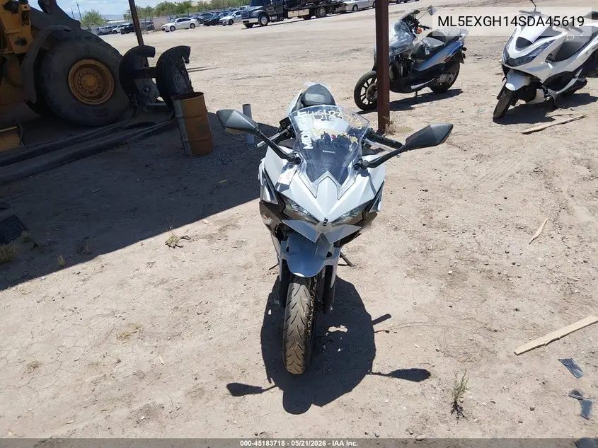 2025 Kawasaki Ex500 H VIN: ML5EXGH14SDA45619 Lot: 45183718