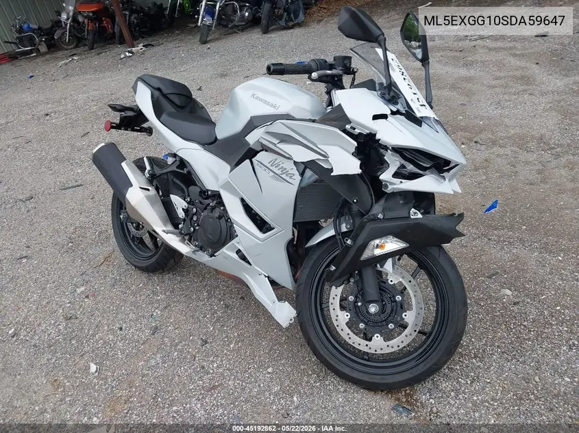 2025 Kawasaki Ex500 VIN: ML5EXGG10SDA59647 Lot: 45192862
