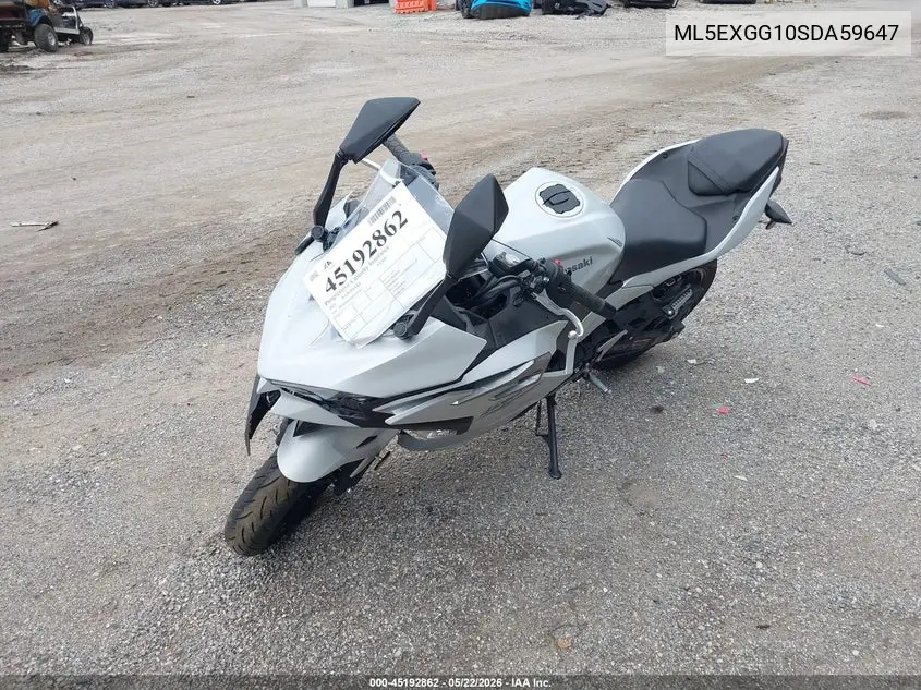 2025 Kawasaki Ex500 VIN: ML5EXGG10SDA59647 Lot: 45192862