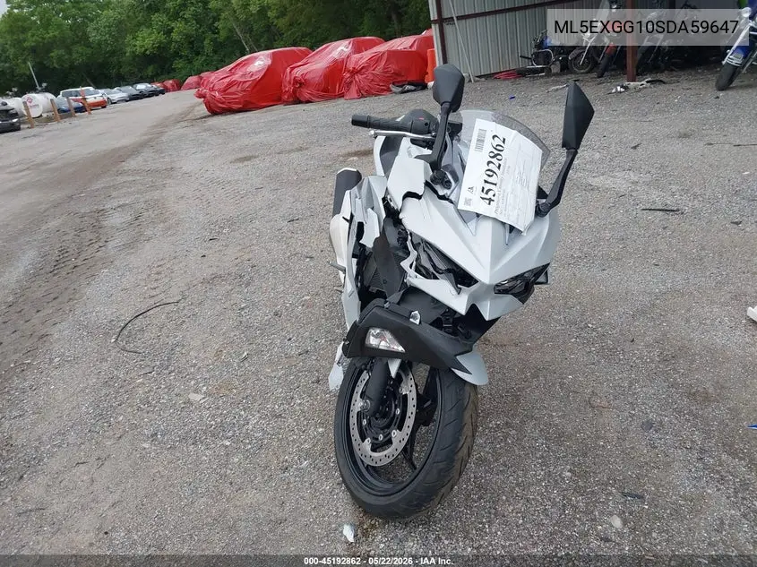 2025 Kawasaki Ex500 VIN: ML5EXGG10SDA59647 Lot: 45192862