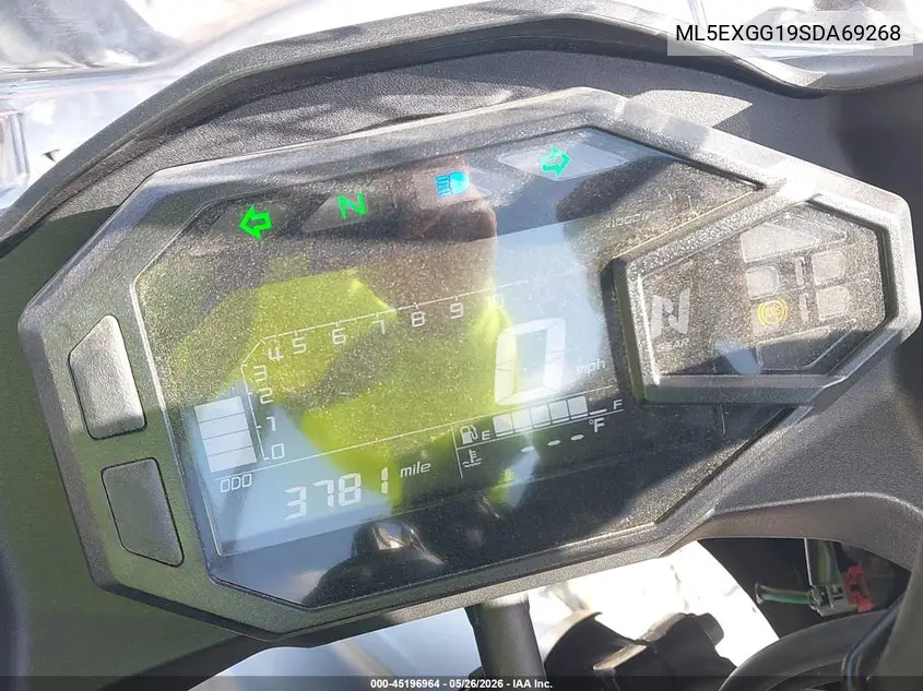 2025 Kawasaki Ex500 VIN: ML5EXGG19SDA69268 Lot: 45196964