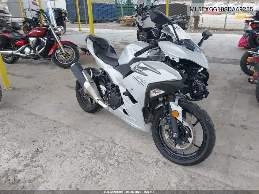 2025 Kawasaki Ex500 VIN: ML5EXGG10SDA69255 Lot: 45201891