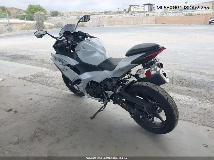 2025 Kawasaki Ex500 VIN: ML5EXGG10SDA69255 Lot: 45201891